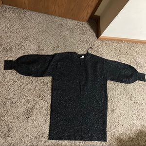 H&M shiny knee length women dress sweater M